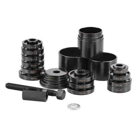 VEVOR Wheel Bearing Press Kit, 23 PCS FWD Bearing Puller Tools, for Front Wheel Drive Bearing Removal and Installation, Wheel Bearing Tool with Sliding Screw, Bushings, Sleeve Plates, Storage Case