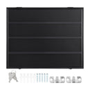 VEVOR 36 Graded Sports Card Display Case, 775 x 617 x 55 mm, Baseball Card Display Frame with 98% UV Protection Clear View PC Glass, Lockable Wall Cabinet for Football Basketball Hockey Trading Card