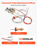 VEVOR Gas Pilot Assembly, OE 446-512A, HSRV 446-512A, SRV 446-512A Fireplace Gas Pilot Assembly Kit, Natural Gas Ignition Replacement, Compatible with Heat & Glo, Heatilator, Lennox, Regency Models