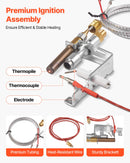 VEVOR Gas Pilot Assembly, OE 103779-01, PP231, NG8218 Fireplace Natural Gas Ignition Replacement, Compatible with CIVF-25, CIVF-25CF, VFH-33M, VFH-33R, VFH-33T, VFHS-20R, VFSR-16, VFSR-18 Models
