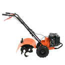 VEVOR Tiller Cultivator Gas Powered, 212CC 4-Stroke Garden Cultivator, Tiller with 4 Steel Adjustable Rear Tines for Lawn, Garden and Field Soil Cultivation