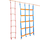 Ninja Warrior Obstacle Course for Kids, 15.24 m Weatherproof Slacklines, 500lbs Weight Capacity Monkey Line, Outdoor Playset Equipment, Backyard Toys Training Equipment Set with 10 Obstacles