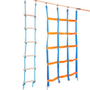 Ninja Warrior Obstacle Course for Kids, 2 x 17m Weatherproof Slacklines, 227kg Weight Capacity Monkey Line, Outdoor Playset Equipment, Backyard Toys Training Equipment Set with 12 Obstacles