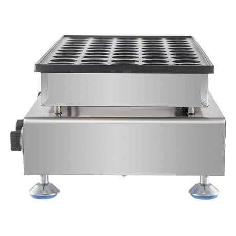 50PCS Mini Dutch Pancake Maker, Non-stick Stainless Steel Dorayaki Baker, 1800W Commercial Electric Poffertjes Grill Pan, Dual Temp & Time Control, for Kitchen Restaurant Breakfast Dessert