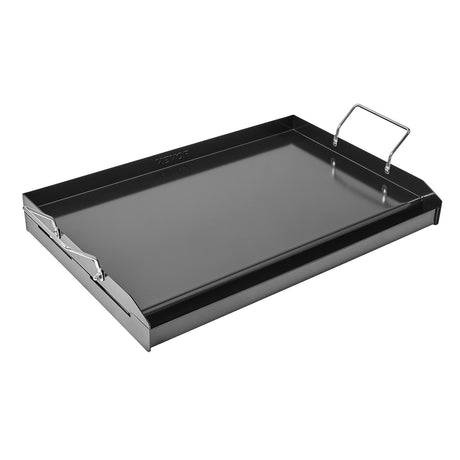 VEVOR Carbon Steel Griddle, 24x16 inch Universal Flat Top Rectangular Plate, Gas Grill Griddle for BBQ Grill, Teppanyaki, Portable Family Cookware with Handle, for Camping Tailgating Party