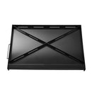 VEVOR Carbon Steel Griddle, 24x16 inch Universal Flat Top Rectangular Plate, Gas Grill Griddle for BBQ Grill, Teppanyaki, Portable Family Cookware with Handle, for Camping Tailgating Party