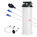 VEVOR Fluid Extractor, 6.5 Liters Capacity, Pneumatic/Manual Oil Changer Vacuum Fluid Extractor with Dipstick and Liquid Suction Hose, Oil Extractor Change Pump for Automotive Fluids Vacuum Evacuation