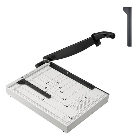 VEVOR Paper Cutter, Guillotine Trimmer, 381 mm Cut Length, 16 Sheets Capacity, Heavy Duty Guillotine Paper Cutter with Guard Rail/Blade Lock for Cardstock/Cardboard, Paper Trimmer for Home Office