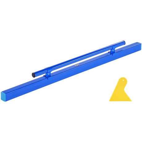 VEVOR Concrete Screed, 120.5 cm Screed with Level Vial, Easy Cleanup & End Cap Design, Aluminum Lightweight & Reversable Handle for Leveling Floors, Small-Scale Construction and Home Renovation