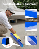 VEVOR Concrete Screed, 120.5 cm Screed with Level Vial, Easy Cleanup & End Cap Design, Aluminum Lightweight & Reversable Handle for Leveling Floors, Small-Scale Construction and Home Renovation