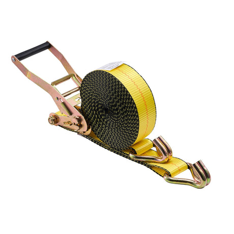 VEVOR Ratchet Straps, 50.8 mm x 9.1 m, Heavy Duty Tie Down Straps with Double J Hook, 4536 kg Break Strength, Tie Down Ratcheting for Moving, Trailers, Motorcycles, Kayaks, Car Roof, 10 Pack