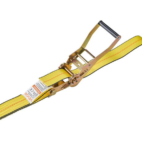 VEVOR Ratchet Straps, 50.8 mm x 9.1 m, Heavy Duty Tie Down Straps with Double J Hook, 4536 kg Break Strength, Tie Down Ratcheting for Moving, Trailers, Motorcycles, Kayaks, Car Roof, 10 Pack