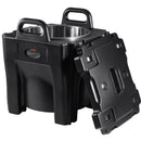 Insulated Food Carrier, 30L Capacity, Stackable Catering Hot Box with Stainless Steel Barrel, Top Load LLDPE Food Warmer with Integral Handles Buckles Stationary Base, for Restaurant Canteen, B