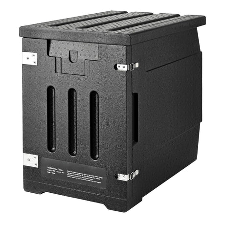 Insulated Food Pan Carrier, 90L Hot Box for Catering, LLDPE Food Box Carrier with Double Buckles, Front Loading Food Warmer for Restaurant, Canteen, etc.