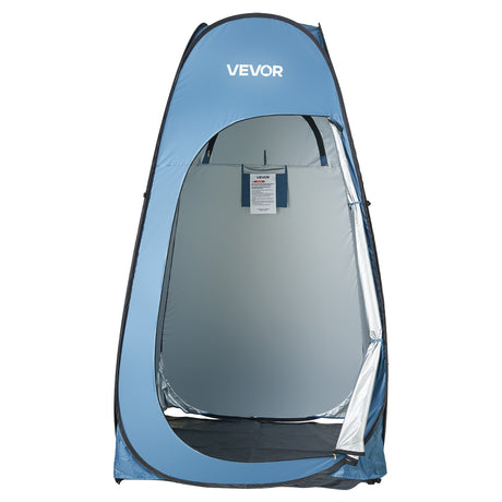 Pop up Shower Tent, Instant Portable Privacy Tent Changing Room with Hanging Bag, Ground Stakes, Ropes, Carry Bag, 190T Polyester with Silver Coating, Quick Setup, for Camping, Beach, Fishing