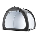 Bike Storage Tent, 4 to 5 Bikes, Outdoor Spacious Bike Storage Tent with Ventilated Window, Waterproof Fan-Shaped Bike Tent with High Strength Fiberglass & Double Door, Fit for Bicycle