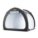 Bike Storage Tent, 4 to 5 Bikes, Outdoor Spacious Bike Storage Tent with Ventilated Window, Waterproof Fan-Shaped Bike Tent with High Strength Fiberglass & Double Door, Fit for Bicycle