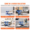 VEVOR Screen Printing Machine, 1 Color 1 Station Silk Screen Printing Press, 21.2x17.7in / 54x45cm Screen Printing Press, Double-layer Positioning Pallet, Adjustable Tension for T-shirt DIY Printing