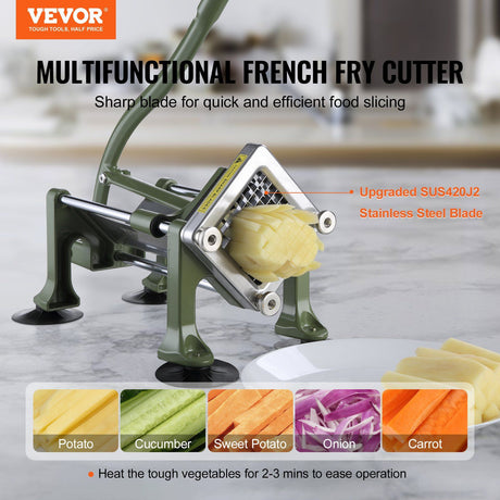 French Fry Cutter, Potato Slicer with 1/2