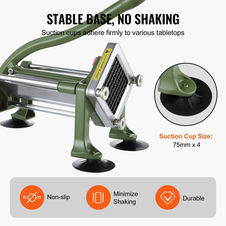 French Fry Cutter, Potato Slicer with 1/2
