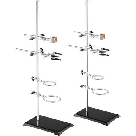 VEVOR Lab Stand Support, Laboratory Retort Support Stand 2 Sets, Steel Lab Stand 23.6