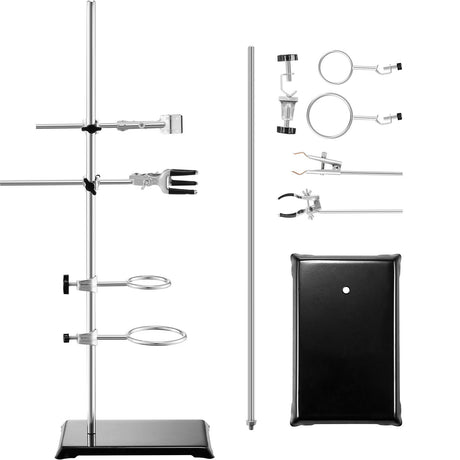 VEVOR Lab Stand Support, Laboratory Retort Support Stand 2 Sets, Steel Lab Stand 23.6