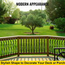 Deck Balusters, 51 Pack Metal Deck Spindles, 32.25\"x1\" Staircase Baluster with Screws, Iron Deck Railing for Wood and Composite Deck, Stylish Baluster for Outdoor Stair Deck Porch