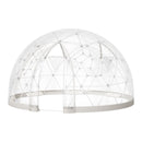 Garden Dome Tent, 3.6 x 2.2 m Outdoor Clear Bubble Tent for 4-7 Person, Weatherproof Geodesic Dome Greenhouse with Window, PVC Igloo Tents for Backyard Patios Camping Party Wedding