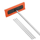 VEVOR Snow Roof Rake, 45cm Foam Blade, 2.25-5.62 m Adjustable Roof Snow Scraper, Extension Tubes & Non-Slip Handle, Lightweight Snows Removal Tool for House Leaves Debris Clearing