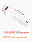 VEVOR Snow Roof Rake, 45cm Foam Blade, 2.25-5.62 m Adjustable Roof Snow Scraper, Extension Tubes & Non-Slip Handle, Lightweight Snows Removal Tool for House Leaves Debris Clearing