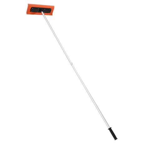 VEVOR Snow Roof Rake, 45cm Foam Blade, 2.25-5.62 m Adjustable Roof Snow Scraper, Extension Tubes & Non-Slip Handle, Lightweight Snows Removal Tool for House Leaves Debris Clearing