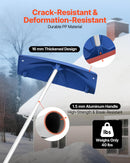 VEVOR Snow Roof Rake, 60cm PP Plastic Blade, 1.18-5.55 m Adjustable Roof Snow Scraper with Wheels, Anti-Slip Handle Snows Removal Tool, Lightweight House Rooftop Rake for Leaves Debris Removal
