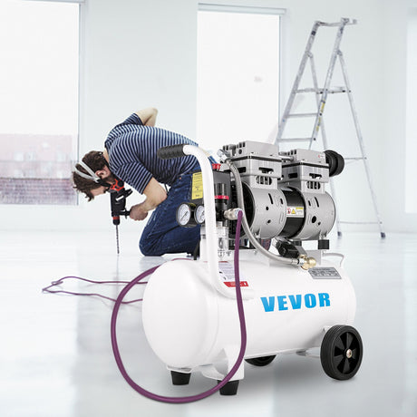 Air Compressor 6.6 Gallon, Portable Air Compressor 1 HP, Oil Free Air Compressor Steel Tank 750W, Pancake Air Compressor 115 PSI, Ultra Quiet Compressor for Home Repair, Tire Inflation