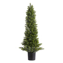VEVOR Artificial Topiary Cedar Trees, 2 Set 914mm Faux Pine Shrubs Plants, Fake Silk Tree Look Real, Easy Assembly for Decor Front Porch Outdoor Patio Garden Balcony Backyard Indoor Office