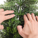 VEVOR Artificial Topiary Cedar Trees, 2 Set 914mm Faux Pine Shrubs Plants, Fake Silk Tree Look Real, Easy Assembly for Decor Front Porch Outdoor Patio Garden Balcony Backyard Indoor Office
