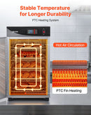 Electric Hot Box Food Warmer, 5-Tier Commercial Warming Cabinet with Water Tray, Single-Door and Adjustable Shelves, Stainless Steel Food Warmer Cabinet, for Restaurant, Kitchen, Pizza, Chicken