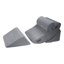VEVOR Wedge Pillow for Sleeping, 4 Pcs Adjustable Orthopedic Bed Wedge Set, Support Leg Neck Shoulder, Post Surgery Pillow for Back Pain, Acid Reflux, Snoring Relief, Sitting up in Bed, Dark Grey