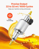 Diesel Heater Fuel Pump, 12/24V DC Car Air Heater Diesel Fuel Dosing Pump, 22 to 32ML Air Diesels Parking Heaters Pumps Fits for 2KW 5KW 8KW Diesels Heaters, Quiet Design, Pulse Technology