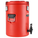 Stainless Steel Insulated Beverage Dispenser, 17.2 Liter, Thermal Hot and Cold Drink Server Dispenser with Spigot Handle, Food-grade for Hot Tea Coffee Water Restaurant Drink Shop