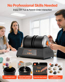 VEVOR Rock Tumbler Kit, 8 lbs Rock Polishing Kit, 4 Speed Settings 9-Day Polishing Timer Stone Polishing Kit, Double Barrel Rock Polisher with Adapter, Rock Polisher for Adults and Kids