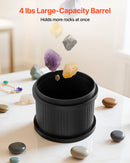 VEVOR Rock Tumbler Kit, 4lbs Rock Polishing Kit, 4 Speed Settings 9-Day Polishing Timer Stone Polishing Kit, Belt-Free Rock Polisher with Adapter & Overload Protection, Rock Polisher for Adults Kids