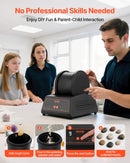 VEVOR Rock Tumbler Kit, 4lbs Rock Polishing Kit, 4 Speed Settings 9-Day Polishing Timer Stone Polishing Kit, Belt-Free Rock Polisher with Adapter & Overload Protection, Rock Polisher for Adults Kids