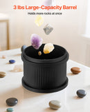 VEVOR Rock Tumbler Kit, 3 lbs Rock Polishing Kit, 4 Speed Settings 9-Day Polishing Timer Stone Polishing Kit, Rock Polisher with Rough Gemstones and Polishing Grits, Rock Polisher for Adults Kids