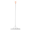 VEVOR Landscape Rake, 914 mm Wide Head 3380 mm Handle, Large Heavy Duty Aluminum Landscaping Leaf Rake Tool, Asphalt Level for Loosening Soil, Garden & Yard, Pond Gravel & Beach Lawn Care, 15.8m Rope