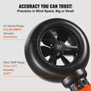 Handheld Anemometer, -10℃ to 45℃, Digital Wind Speed Meter Gauge with LED Backlight Screen, Measures Wind Velocity Wind Temperature Air Flow Wind Chill, for Sailing Surfing Drone Flying HVAC