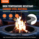 VEVOR Fire Pit Ring, 40-Inch Outer/36-Inch Inner Diameter, 10inch Height 2.5mm Thick Fire Pit Insert, Heavy Duty Carbon Steel Liner DIY Campfire Ring above or In-Ground, for Outdoor Camping, Bonfires