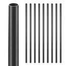 VEVOR Staircase Balusters 51 Pack, 660 mm Aluminum Stair Balusters, 19 mm Water-Proof Round Metal Spindle Railing, Hollow Deck Railing with Rail Caps & Screws for Stairs, Porch, Patio, Fence, Black