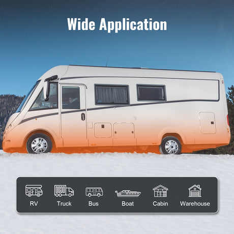 VEVOR Bluetooth App Control Diesel Air Heater, 12V 8KW Diesel Heater with Automatic Altitude Adjustment, Remote Control and LCD, Diesel Parking Heater for RV Trailer Camper Van Boat