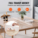 VEVOR Plastic Table Cover, 48 x 48 Inch 1.5 mm Thick Clear Table Protector, Square PVC Desk Mat, Waterproof & Easy Cleaning Desk Pad Tablecloth, for Office Dresser Dining Room Table Night Stand