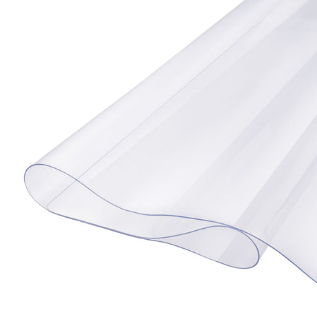 VEVOR Plastic Table Cover, 48 x 48 Inch 1.5 mm Thick Clear Table Protector, Square PVC Desk Mat, Waterproof & Easy Cleaning Desk Pad Tablecloth, for Office Dresser Dining Room Table Night Stand